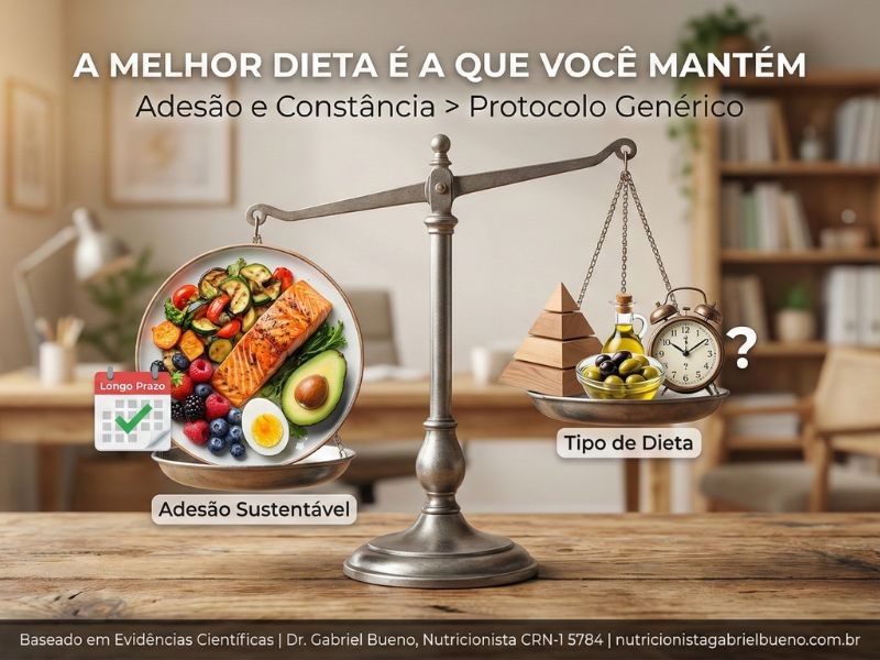 Por Que a Melhor Dieta É Aquela Que Você Consegue Seguir?  A Ciência da Adesão e Efetividade no Emagrecimento